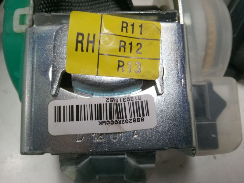 Recambio de cinturon seguridad trasero derecho para hyundai i30 (fd) 1.4 referencia OEM IAM   