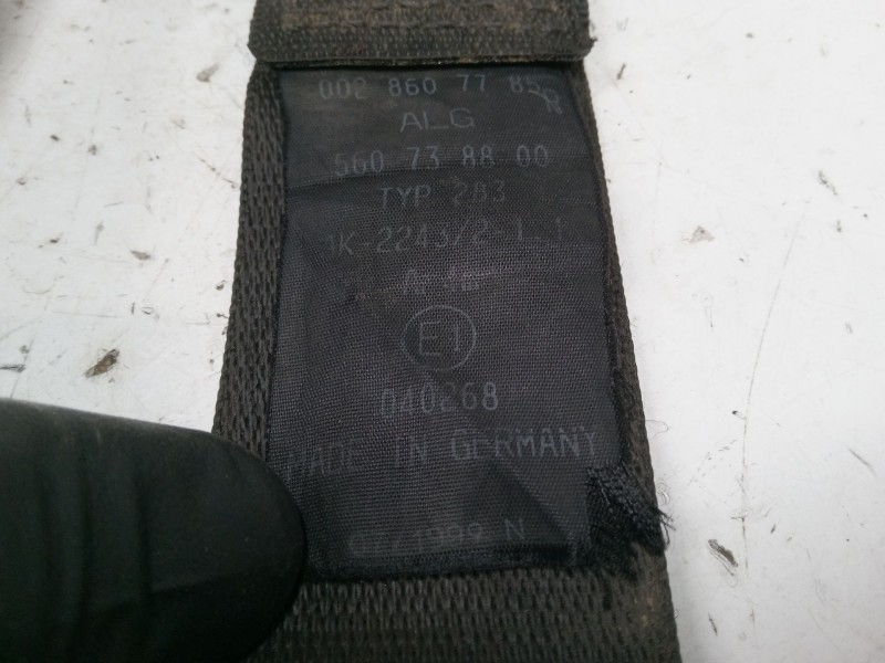 Recambio de cinturon seguridad delantero derecho para mercedes-benz sprinter 3-t furgoneta (b903) 310 d 2.9 (903.461, 903.462, 9