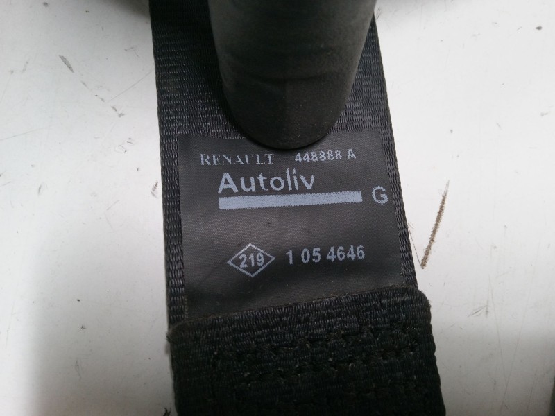 Recambio de cinturon seguridad trasero izquierdo para renault kangoo be bop (kw0/1_) 1.5 dci 75 referencia OEM IAM   