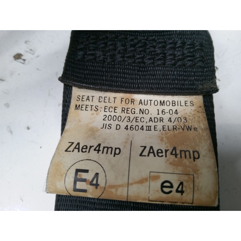 Recambio de cinturon seguridad delantero derecho para mazda 3 sedán (bk) 1.6 di turbo (bk12y) referencia OEM IAM   