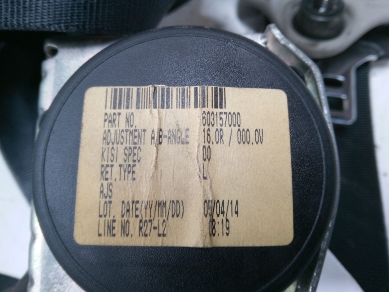 Recambio de cinturon seguridad delantero derecho para mazda 3 sedán (bk) 1.6 di turbo (bk12y) referencia OEM IAM   