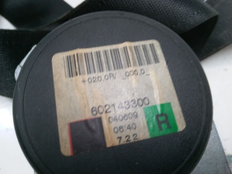 Recambio de cinturon seguridad trasero derecho para opel astra h (a04) 1.6 (l48) referencia OEM IAM 602143300  