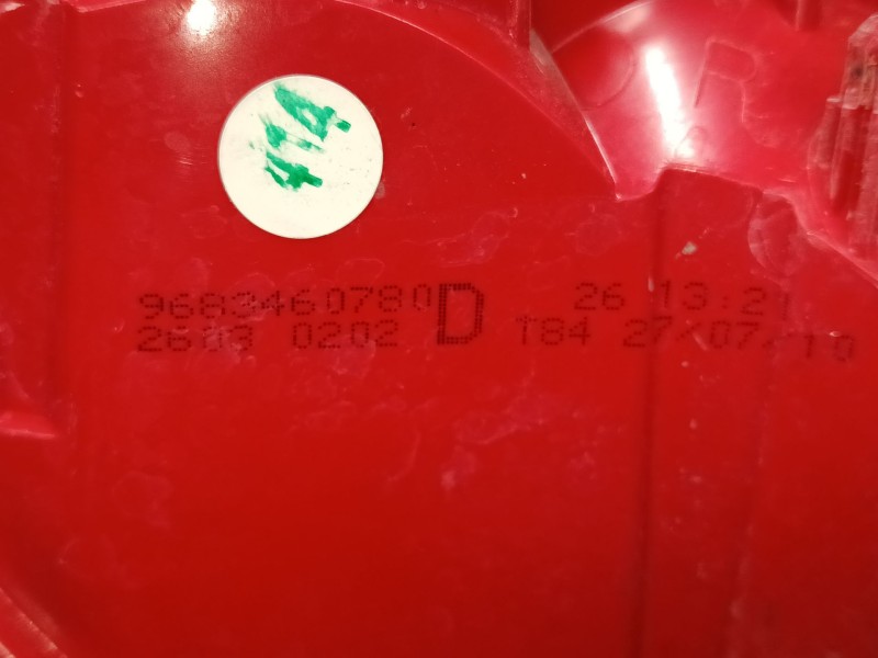 Recambio de piloto trasero derecho para peugeot 3008 i monospace (0u_) 2.0 hdi referencia OEM IAM 9683460780  