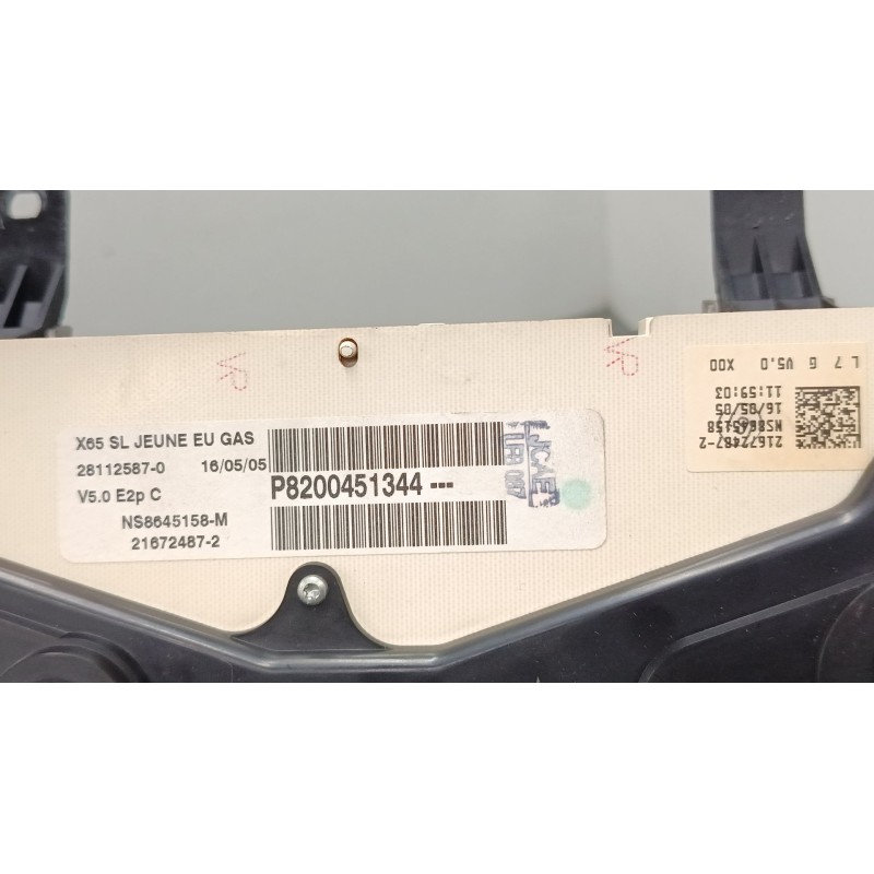 Recambio de cuadro instrumentos para renault clio ii (bb_, cb_) 1.5 dci (b/cb08) referencia OEM IAM 8200451344  