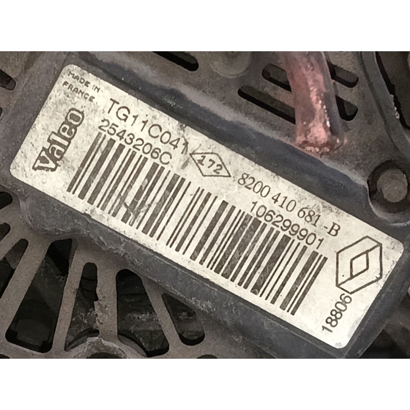 Recambio de alternador para renault clio ii (bb_, cb_) 1.5 dci (b/cb08) referencia OEM IAM 8200410681B  