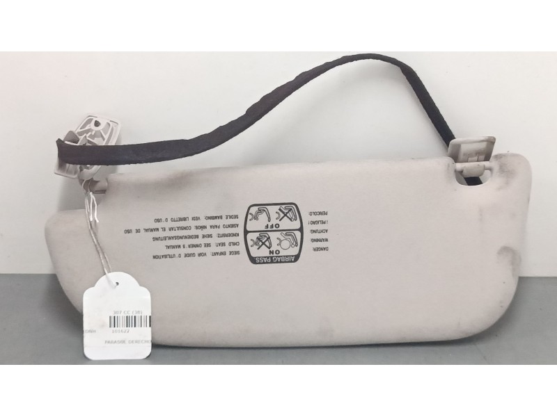 Recambio de parasol derecho para peugeot 307 cc (3b) 2.0 16v referencia OEM IAM   