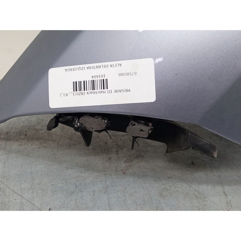 Recambio de aleta delantera izquierda para renault megane iii hatchback (bz0/1_, b3_) 1.5 dci referencia OEM IAM   