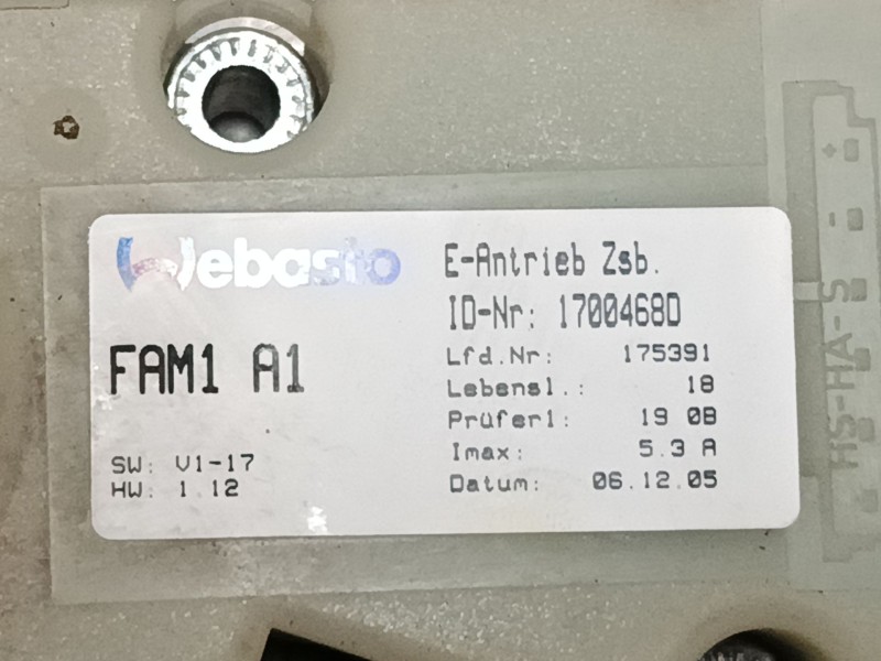 Recambio de motor techo solar para peugeot 307 sw (3h) 2.0 16v referencia OEM IAM 17004680  