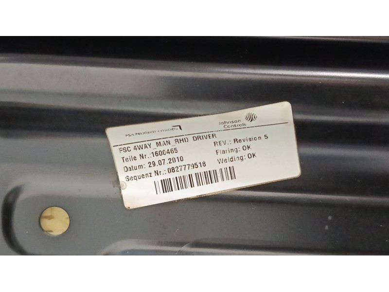 Recambio de asiento delantero derecho para peugeot 3008 i monospace (0u_) 2.0 hdi referencia OEM IAM   