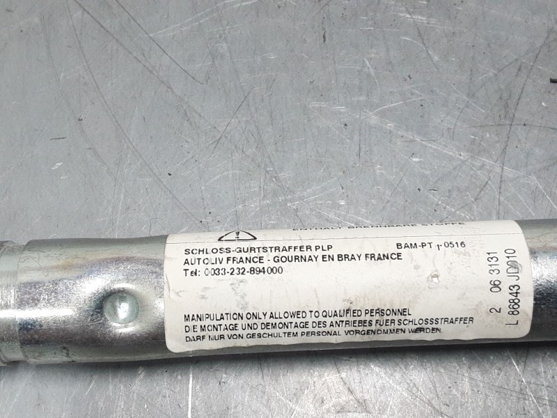 Recambio de cinturon seguridad delantero izquierdo para nissan qashqai i (j10, nj10) 1.6 referencia OEM IAM 86885jd010  