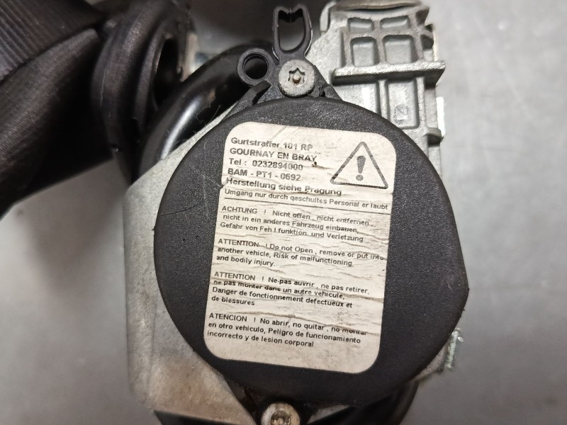 Recambio de cinturon seguridad delantero derecho para nissan qashqai i (j10, nj10) 1.6 referencia OEM IAM   