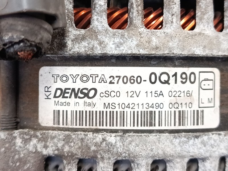 Recambio de alternador para toyota aygo (_b4_) 1.0 (kgb40) referencia OEM IAM 270600Q190  