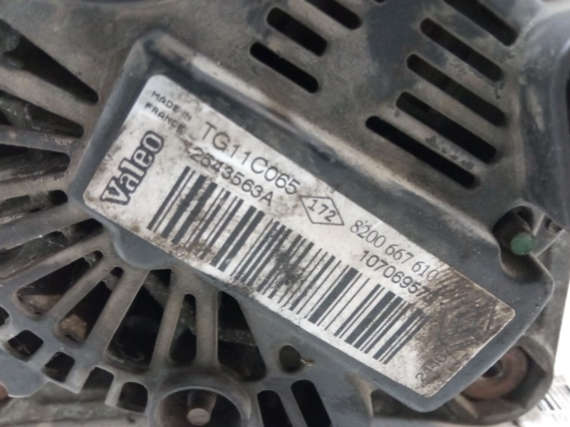 Recambio de alternador para renault scénic ii (jm0/1_) 1.9 dci (jm14) referencia OEM IAM 8200667610 TG11C065 