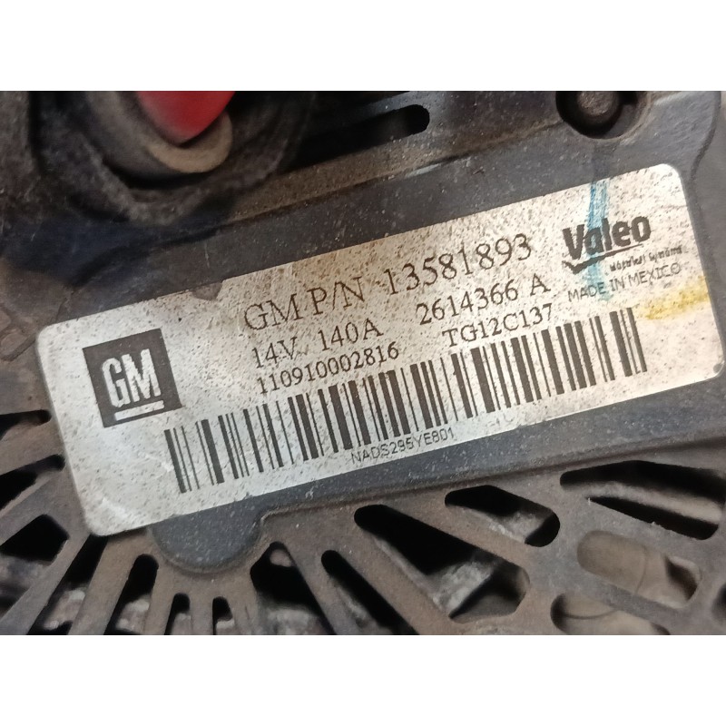 Recambio de alternador para opel corsa d (s07) 1.2 (l08, l68) referencia OEM IAM 13581893  
