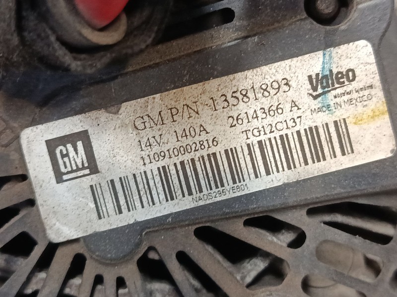 Recambio de alternador para opel corsa d (s07) 1.2 (l08, l68) referencia OEM IAM 13581893  