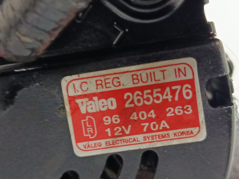 Recambio de alternador para chevrolet aveo / kalos hatchback (t250, t255) 1.2 referencia OEM IAM 96404263  