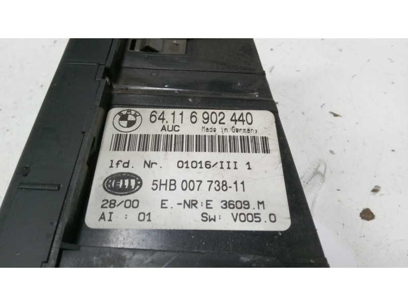 Recambio de mando climatizador para bmw 3 (e46) 320 d referencia OEM IAM 64116902440  