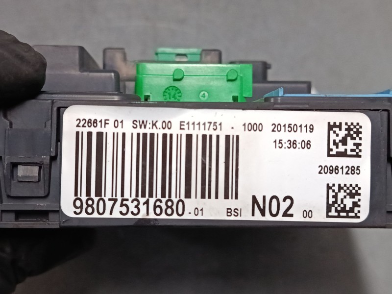 Recambio de bsi para peugeot 2008 i (cu_) 1.6 hdi referencia OEM IAM 9807531680  