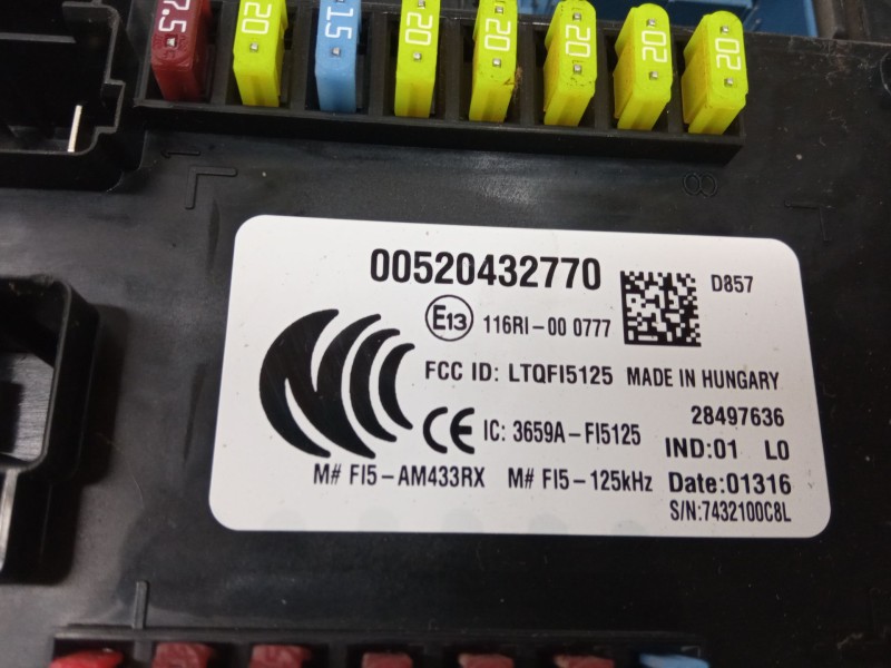 Recambio de bsi para jeep renegade suv (bu, b1, bv) 1.6 crd referencia OEM IAM 00520432770  