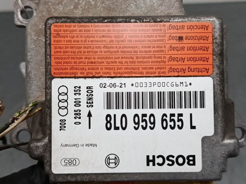 Recambio de centralita airbag para audi a3 (8l1) 1.9 tdi referencia OEM IAM 8L0959655L  