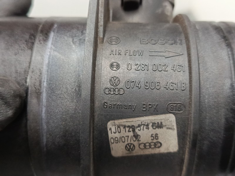 Recambio de caudalimetro para audi a3 (8l1) 1.9 tdi referencia OEM IAM 0281002461 074906461B 
