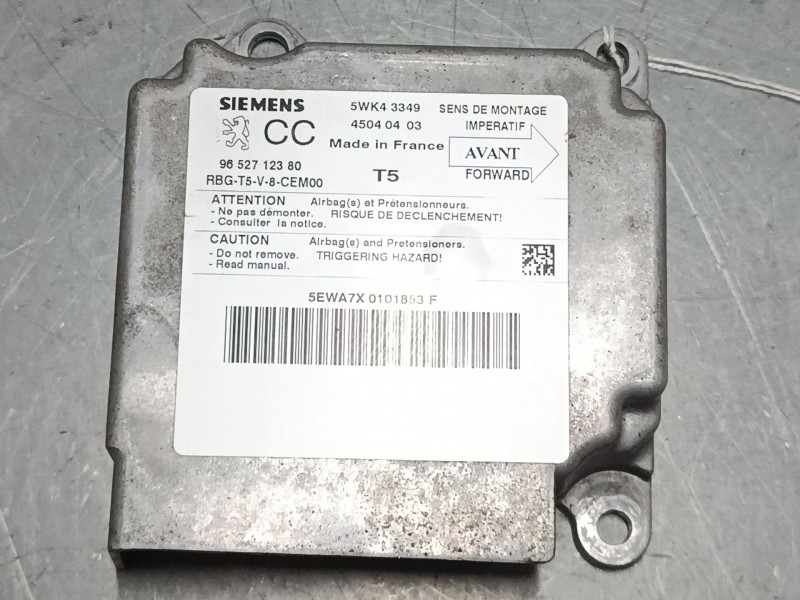 Recambio de centralita airbag para peugeot 307 cc (3b) 2.0 16v referencia OEM IAM 9652712380 5WK43349 