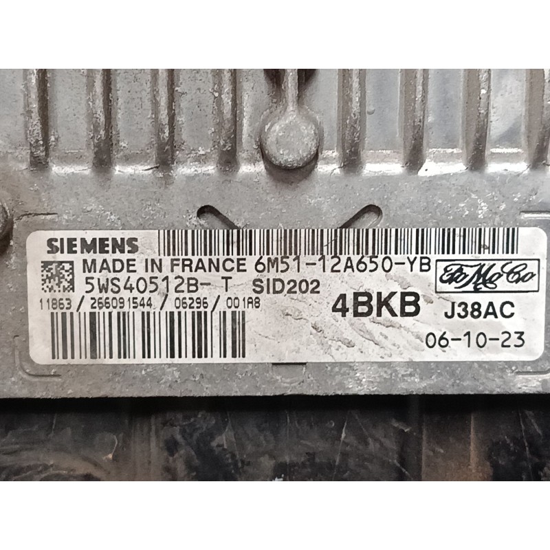 Recambio de centralita motor uce para ford focus c-max (dm2) 1.8 tdci referencia OEM IAM 6M5112A650YB 5WS40512B 