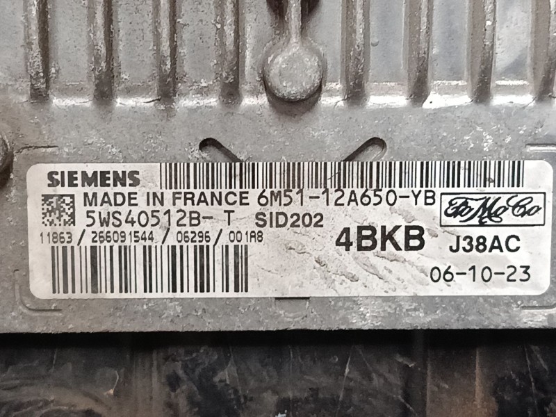 Recambio de centralita motor uce para ford focus c-max (dm2) 1.8 tdci referencia OEM IAM 6M5112A650YB 5WS40512B 