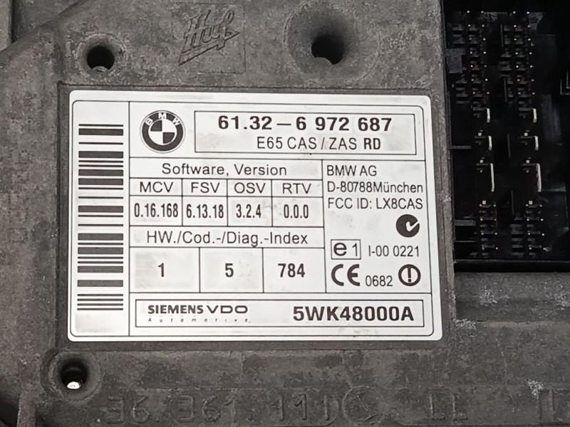 Recambio de clausor para bmw 7 (e65, e66, e67) 730 i, li referencia OEM IAM   