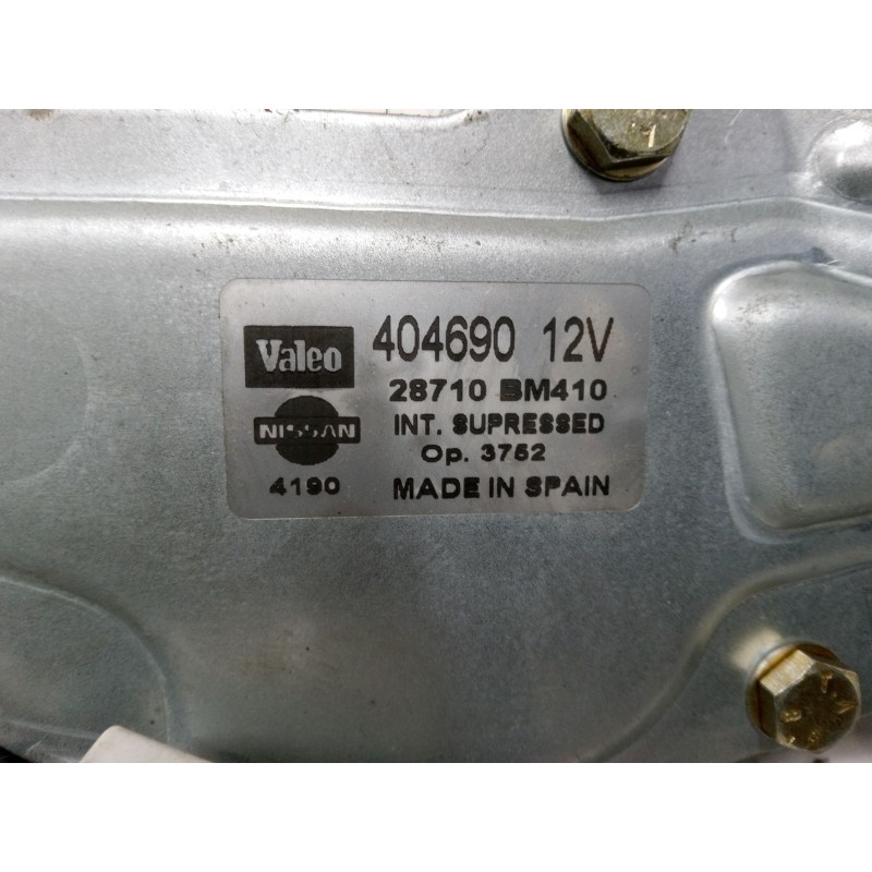 Recambio de motor limpia trasero para nissan almera ii hatchback (n16) 2.2 di referencia OEM IAM 404690  