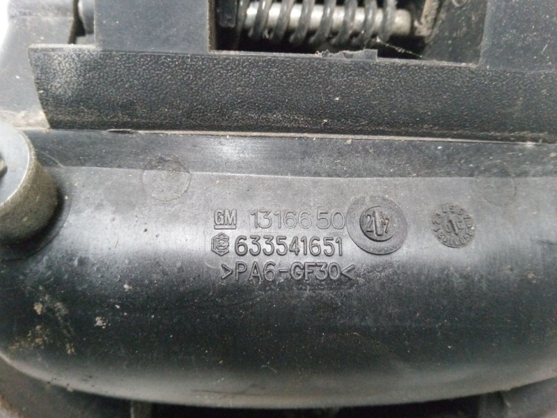 Recambio de maneta exterior puerta corredera izquierda para opel combo furgoneta/monovolumen (71_) 1.2 referencia OEM IAM   