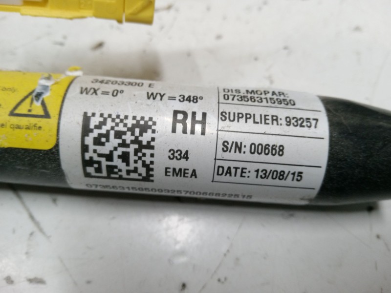 Recambio de cinturon seguridad delantero derecho para fiat 500x (334_) 1.3 d multijet (334axh1a) referencia OEM IAM   