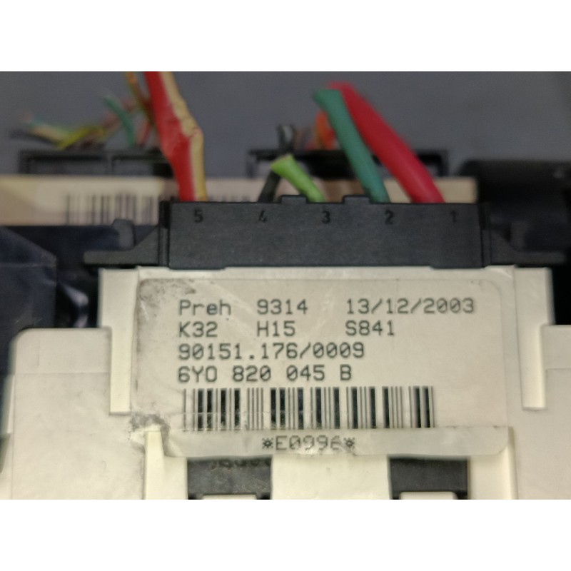 Recambio de mando calefaccion / a/a para skoda fabia i combi (6y5) 1.4 16v referencia OEM IAM 6Y0820045B  