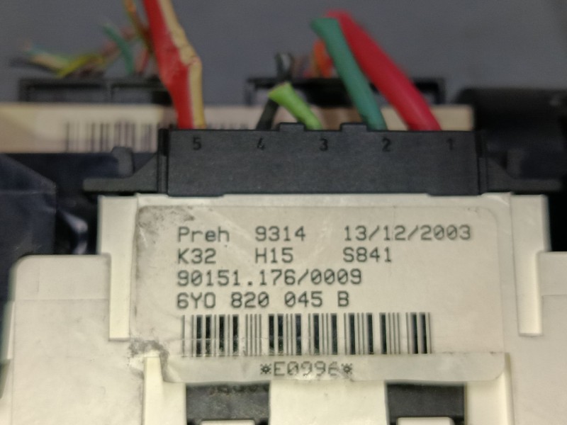 Recambio de mando calefaccion / a/a para skoda fabia i combi (6y5) 1.4 16v referencia OEM IAM 6Y0820045B  