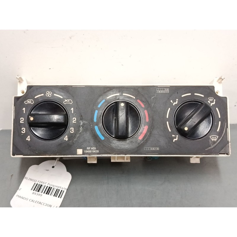 Recambio de mando calefaccion / a/a para citroën berlingo / berlingo first furgoneta/monovolumen (m_) 1.9 d 70 (mbwjz, mcwjz) re