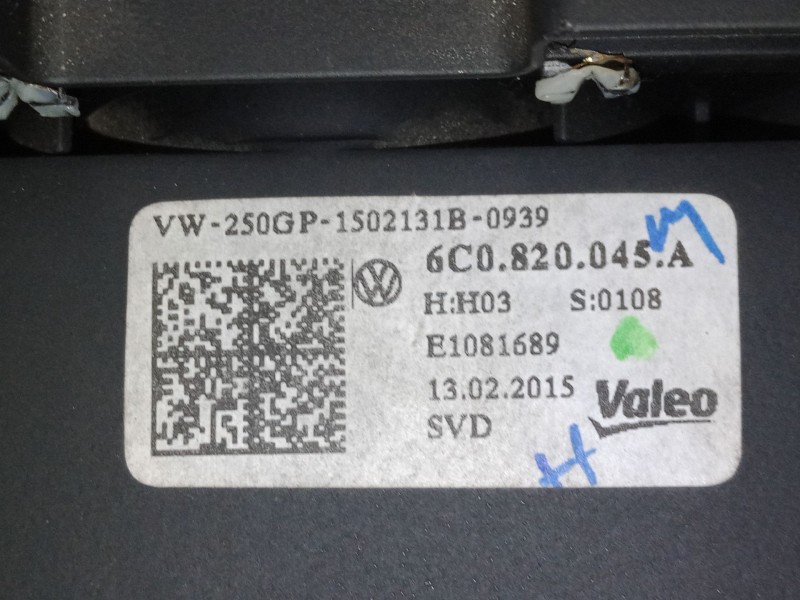 Recambio de mando calefaccion / a/a para volkswagen polo v (6r1, 6c1) 1.4 tdi referencia OEM IAM 6C0820045  