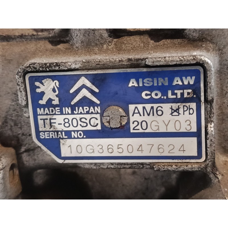 Recambio de caja de cambios automatica para peugeot 3008 i monospace (0u_) 2.0 hdi referencia OEM IAM   