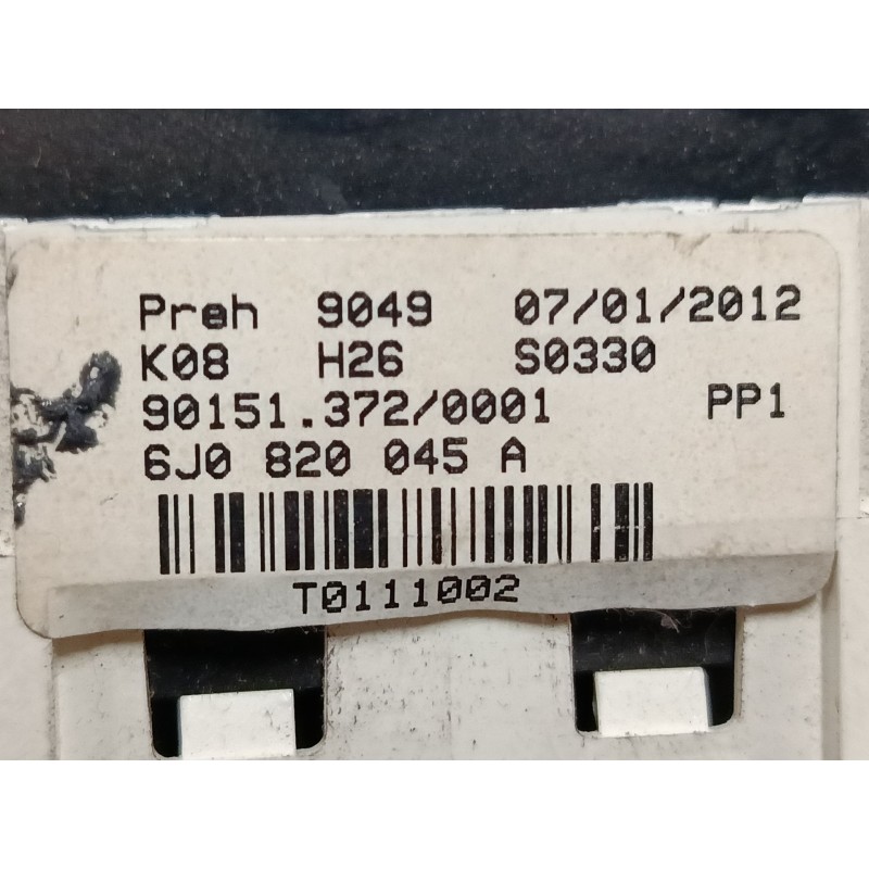 Recambio de mando calefaccion / a/a para seat ibiza iv (6j5, 6p1) 1.6 tdi referencia OEM IAM 6J0820045A  