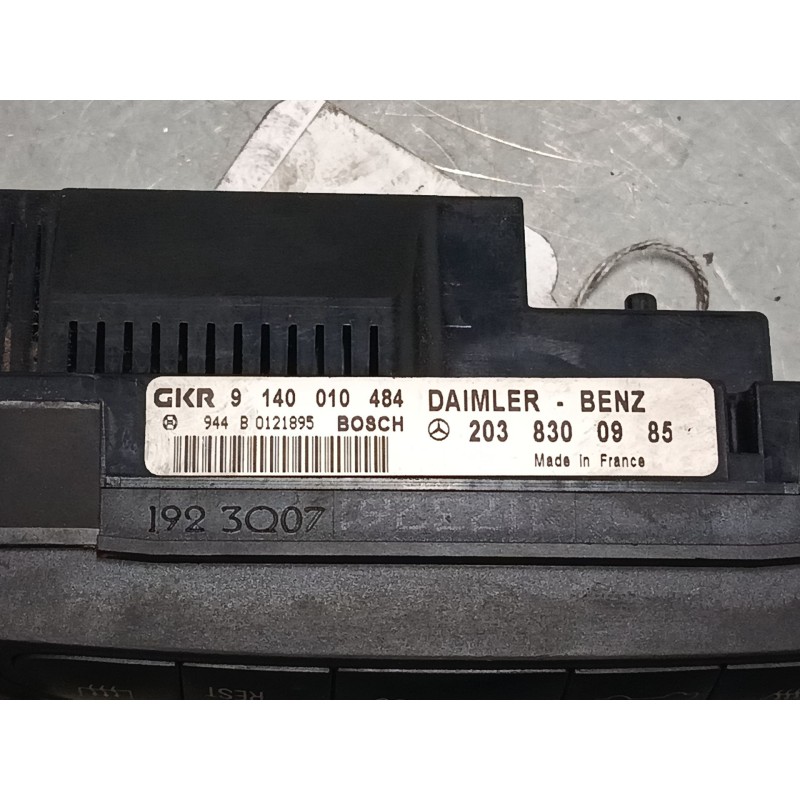 Recambio de mando climatizador para mercedes-benz clase c coupé (cl203) c 200 kompressor (203.745) referencia OEM IAM 2038300985
