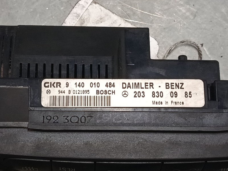 Recambio de mando climatizador para mercedes-benz clase c coupé (cl203) c 200 kompressor (203.745) referencia OEM IAM 2038300985
