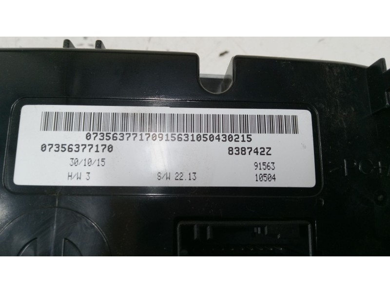 Recambio de mando climatizador para jeep renegade suv (bu, b1, bv) 1.6 crd referencia OEM IAM 07356377170  