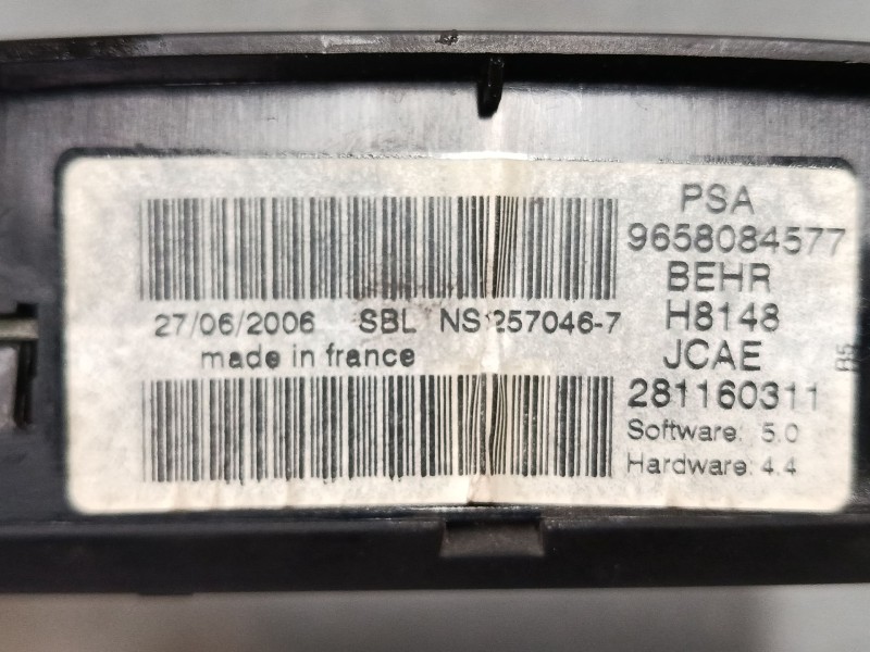 Recambio de mando climatizador para citroën c4 coupé (la_) 1.6 hdi referencia OEM IAM 9658084577  