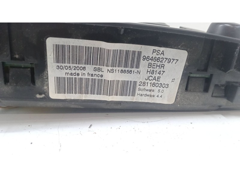 Recambio de mando climatizador para peugeot 307 sw (3h) 1.6 16v referencia OEM IAM 9646627977  