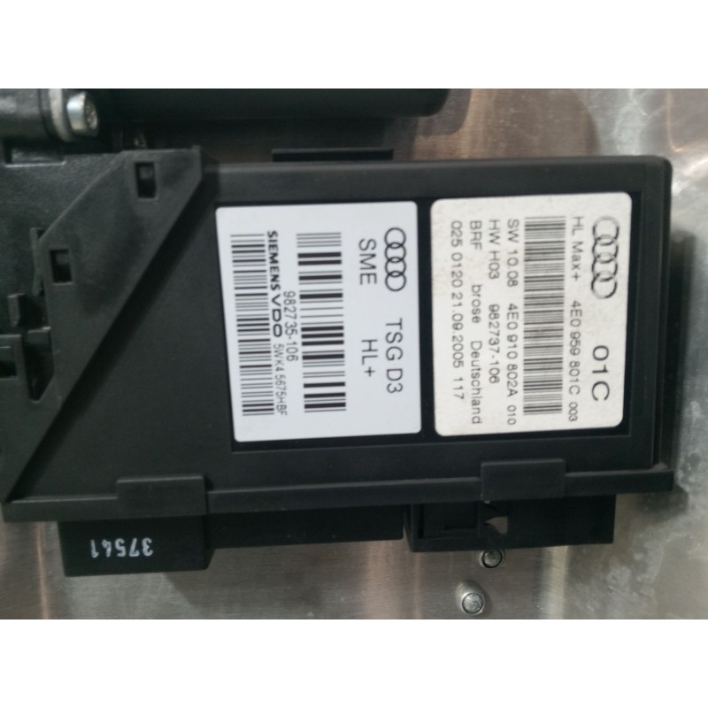 Recambio de elevalunas electrico trasero izquierdo para audi a8 d3 (4e2, 4e8) 3.0 tdi quattro referencia OEM IAM   