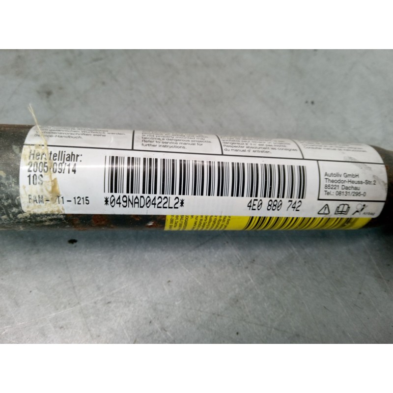 Recambio de airbag cortina delantero derecho para audi a8 d3 (4e2, 4e8) 3.0 tdi quattro referencia OEM IAM 4E0880742  