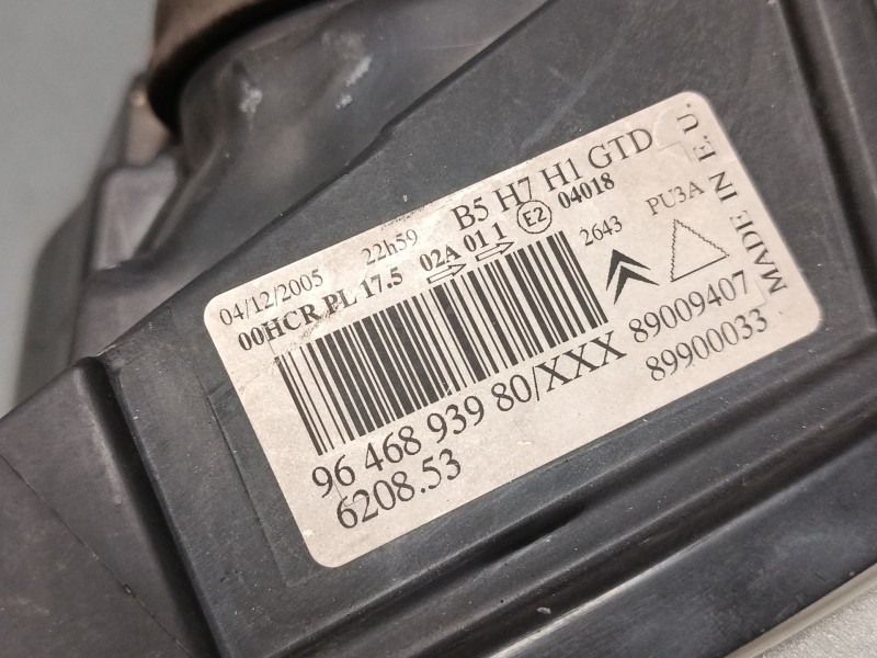 Recambio de faro izquierdo para citroën c4 i (lc_) 1.6 16v referencia OEM IAM 9646893980  