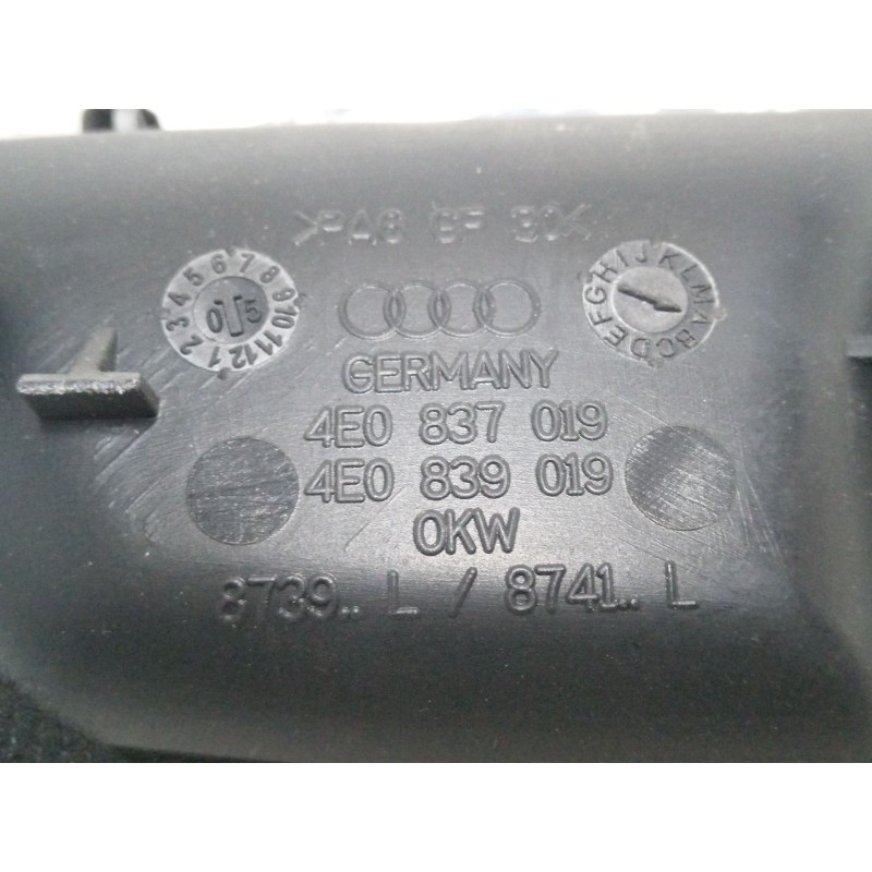 Recambio de maneta interior puerta delantera izquierda para audi a8 d3 (4e2, 4e8) 3.0 tdi quattro referencia OEM IAM 4E0837019  