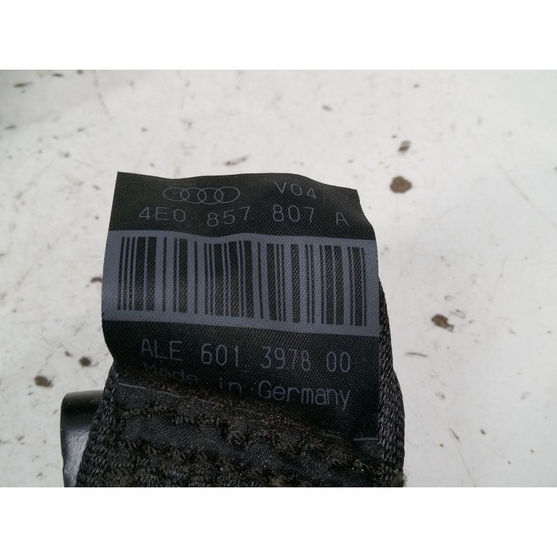 Recambio de cinturon seguridad trasero central para audi a8 d3 (4e2, 4e8) 3.0 tdi quattro referencia OEM IAM 601782900  