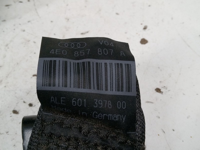 Recambio de cinturon seguridad trasero central para audi a8 d3 (4e2, 4e8) 3.0 tdi quattro referencia OEM IAM 601782900  