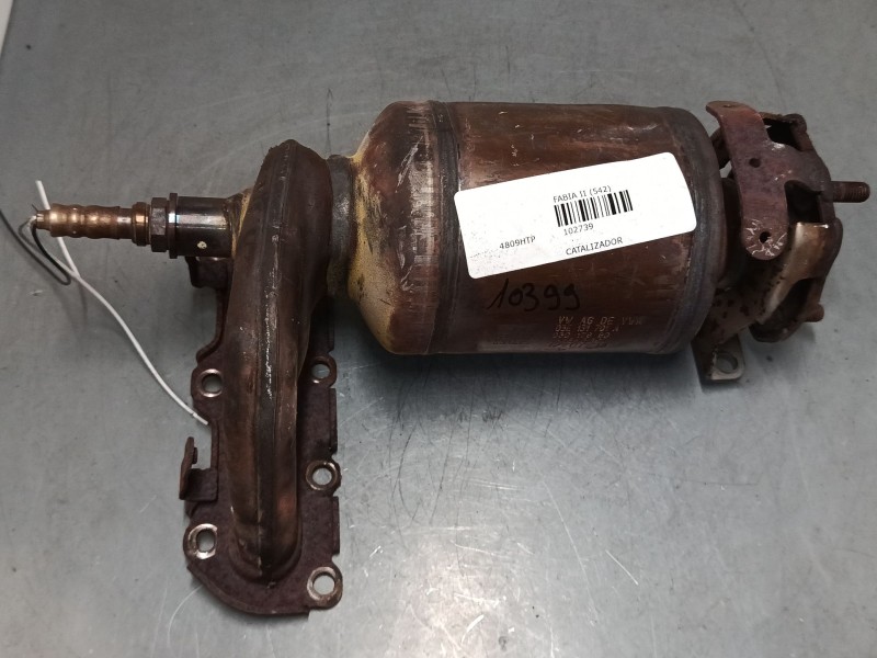 Recambio de catalizador para skoda fabia ii (542) 1.2 referencia OEM IAM 03E131701A 03D178BD 